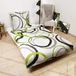 Ibenzoa® Dekbedovertrekset Katoen Wit Groen 135x200 cm
