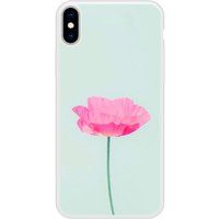 Apple Siliconen hoesje compatibel met iPhone X, Apple iPhone XS Rose Flower