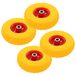 vidaXL Steekwagenwielen 3.00-4 260x85 rubber 4 st - geel
