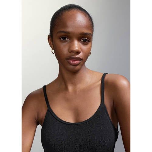 MANGO TEEN cut-out badpak zwart