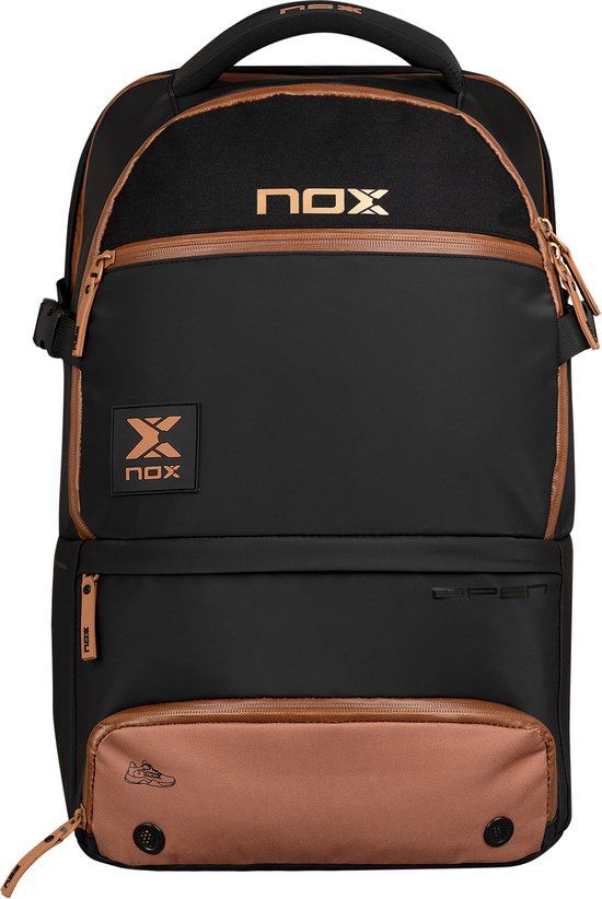 NOX Open Series Padel Backpack - Zwart/Bruin - 2024