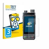 BROTECT Screenprotector 3 Stuks pour Hytera P60 Verre de protection transparent