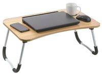 FORNOR 29264 OPVOUWBARE LAPTOPTAFEL HOUT + LADEN 60 x 40 x 26 cm