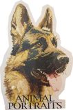 Heritage Crafts Animal Portraits Bruin Stof