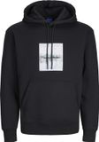 JACK&JONES JORVESTERBRO NEWTON BOXFRONT SWEAT BF LN Heren Sweater Zwart M