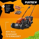 FUXTEC Accu grasmaaier 40V (2X20V) - FX-E1RM20 - 33cm maaibreedte