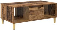 vidaXL Salontafel Oud Hout 90 x 50 x 26.5 cm