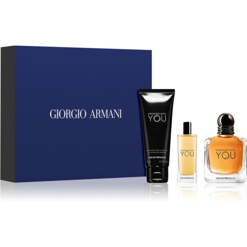 Armani Emporio Stronger With You gift set / heren