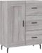 vidaXL Dressoir - 69,5x34x90 cm - Bewerkt Hout - Grijs Sonoma Eikenkleurig