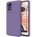 Tumundosmartphone Zachte vloeibare siliconen beschermhoes voor Xiaomi Redmi Note 12 Pro 4G, paars