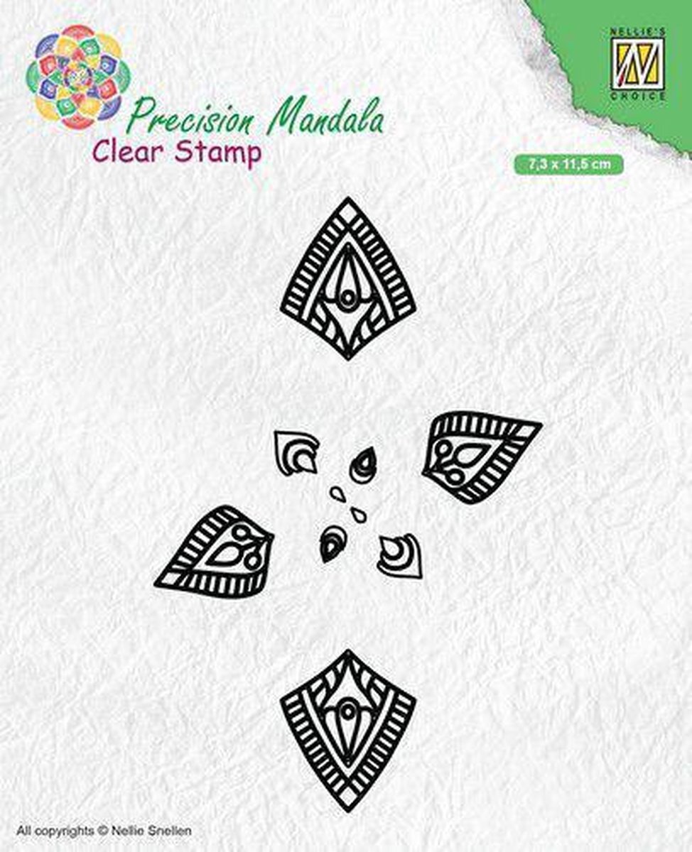 Nellie`s Choice Nellies Choice Precision Mandala clearstamp Mandala-1 MANCS001 73x115mm