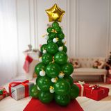 MikaMax DIY Balloon Christmas Tree - 195 cm - 66 ballonnen - Ster Piek