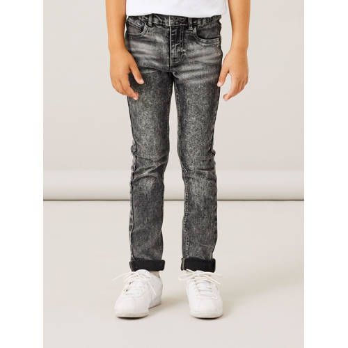 NAME IT KIDS Slim Fit Jeans NKMTHEO XSLIM Medium Grey Denim