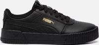 PUMA Carina L Dames Sneakers - Leer - Zwart/Goud - Maat 36