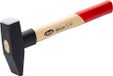 ViGOR V2662-1000 1000g hamerkop, hickory houten steel met rubberen slagbescherming, lengte 360 mm