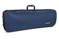 GEWA pure vioolkoffer donkerblauw/binnenkant fluweel lichtgrijs 4/4
