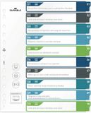 Durable Register DIN A4+ 1-10 Meerdere kleuren 10 tabbladen 679527