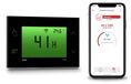 Humidificateur d'air WLAN avec écran tactile, montage mural, avec hygrostat, 230 V, noir