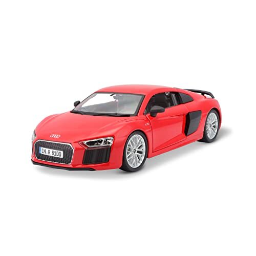 maisto Audi R8 V10: modelauto op schaal 1:24, deuren en kofferbak om te openen, 19 cm, grijs (531513), diverse kleuren