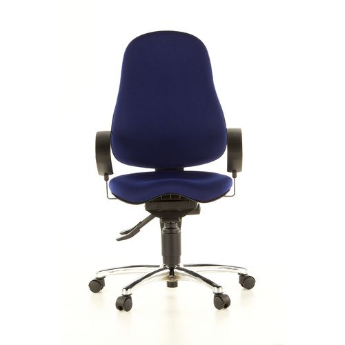 Topstar Bureaustoel | Sitness 10 | Blauw | Stof | Met Armleuning