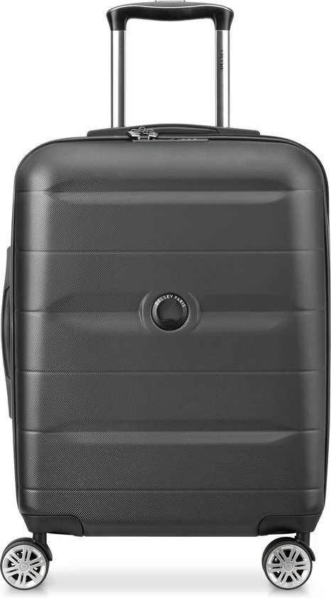 DELSEY Delsey Comete+ Slim Cabin Trolley 55 black Harde Koffer Zwart