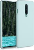 kwmobile telefoonhoesje geschikt voor OnePlus 8 (2020) - Hoesje met siliconen coating - Smartphone case in mat mintgroen