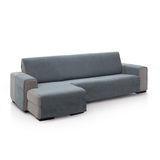 FAVERTI® Bankhoes voor chaise longue, hoekdeel links 240 cm (voor), model Pego, donkergrijs, chenille, extra zacht, hoogwaardige chaise bescherming, gemaakt in Spanje, gemaakt van gerecycled materiaal