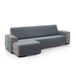FAVERTI® Bankhoes voor chaise longue, hoekdeel links 240 cm (voor), model Pego, donkergrijs, chenille, extra zacht, hoogwaardige chaise bescherming, gemaakt in Spanje, gemaakt van gerecycled materiaal