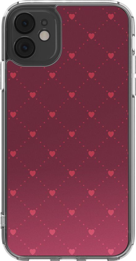 imoshion Hoesje - Geschikt voor Apple iPhone 11 - Design hoesje - Crush Check Coral Dust