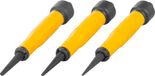 Strend Pro Gatenponsset Premium, 3-delig, bimateriaalhandgreep, 1/32 inch, 2/32 inch, 3/32 inch