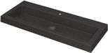 Wastafel INK Dock Wastafel Quartz met 1 Kraangat - 1000x400x60 mm - Quartz Zwart