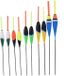 Allecto plus - Ensemble complet de poisson, 10 pièces, pour poisson prédateur, bleu/jaune/vert/orange/blanc/noir