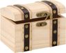 Merkloos / Sans marque Glorex Houten kistje met ronde deksel - 17 x 12,5 x 12,5 cm - Hobby/knutselen - zelf decoreren