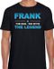 Bellatio Decorations Frank Voornaam cadeau - The man, The myth the legend - zwart - Heren - Maat XL