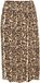 KAFFE Curve KAFFE Vrouwenrok Edina Kniehoogte Polyester Naturel Leopard Print Maat 44
