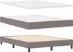 vidaXL Boxspring bed met hoofdeinde Taupe 200 x 160 cm Stof