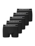 Schiesser 5PACK Shorts zwart - 95/5 Heren Onderbroek