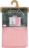 Urban Living Douchegordijn met ringen - oud roze - polyester - 180 x 200 cm
