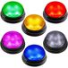 Buzzer quizset - 6 pièces - Rouge, bleu, jaune, vert, rose et gris - 4 lampes LED