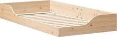 vidaXL Bedframe Massief Grenenhout Naturel 75 x 190 cm