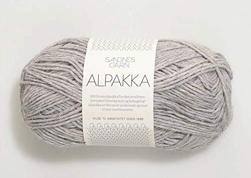 Sandnes Garn Alpakka col.1032 lichtgrijs mottled ca. 110 m 50 g