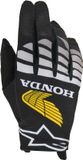 Alpinestars Honda Radar Motocrosshandschoenen Zwart/grijs/geel Maat S
