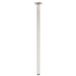 Wagner meubelpoot/tafelpoot/meubelvoet Classic Retro - Ø 30 x 700 mm, geïntegreerde schroefplaat 60 x 60 mm, binnendraad Ø 10 mm, staal in geborstelde roestvrij stalen look - 12117001