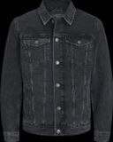 JACK&JONES Heren Jas - Zwart Denim - Maat XXL