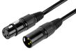 XLR-kabel 3pin M+XLR 3pin -F 5m