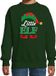 Bellatio Decorations Little elf Kerstsweater - groen - kinderen - 122/128