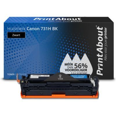 PrintAbout Huismerk Canon 731H BK Toner Zwart Hoge capaciteit