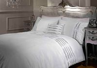Rapport Home Belle Amie Crystal White Eenpersoons Dekbedovertrek met bijpassende kussenslopen, Polyester-Katoen