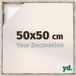 yd, Cadre photo 50x50 cm Blanc Vintage