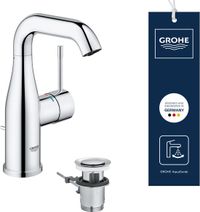 GROHE Essence Robinet de lavabo - Chrome - Avec tirette - Bec pivotant